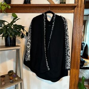 Handmade hooded wool cape